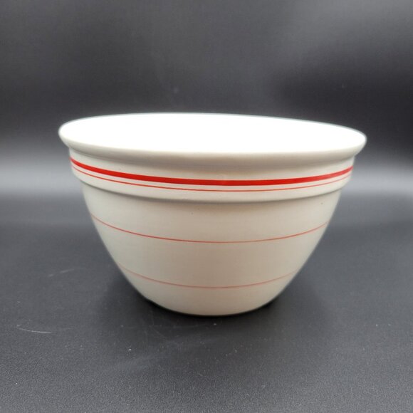 Vintage Lord Nelson Ware Elijah Cotton White Bowl Red Stripe Staffordshire Engla - Picture 7 of 12